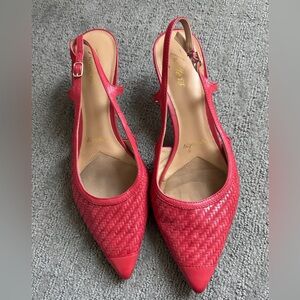 Vintage trotters coral kitten heels